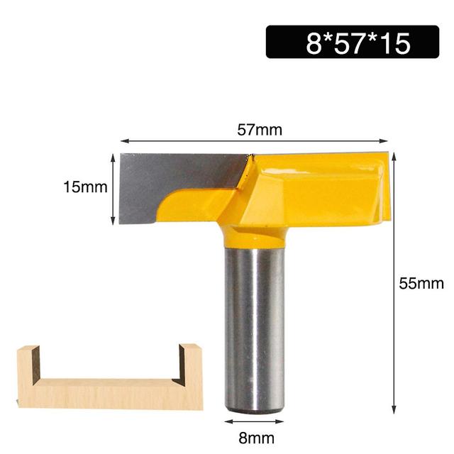 Holzbearbeitungs-Schlitzschneider Fräser mit großem Durchmesser Fräser Professioneller Holz-Nutwerkzeug 8mm on Productcaster.