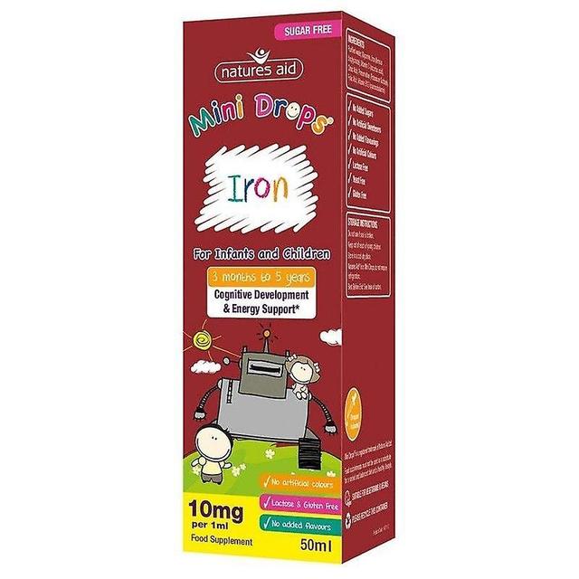 Natures Aid Nature's Aid Iron Mini Drops for Infants & Children 50ml (147110) on Productcaster.