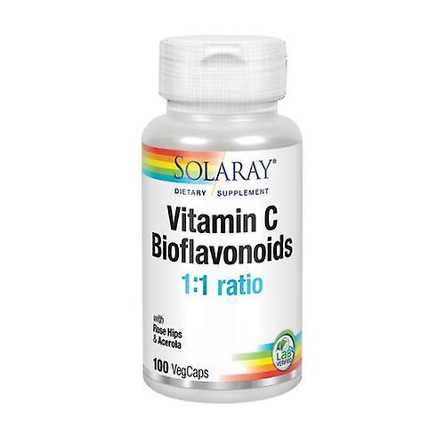 Solaray Vitamin C Plus Bioflavanoids, 100 Caps (Pack of 4) on Productcaster.