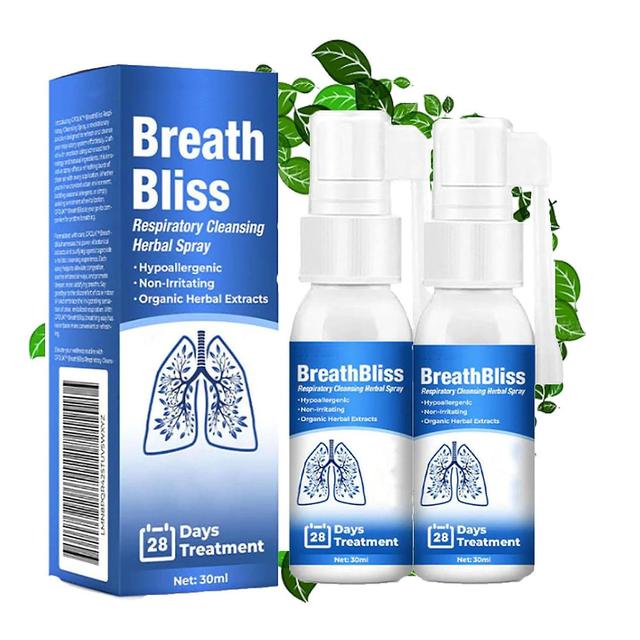 Denstyle Breathbliss Respiratory Cleansing Herbal Spray, Lung Cleansing Spray, Herbal Spray for Lung Respiratory Support 2pcs on Productcaster.