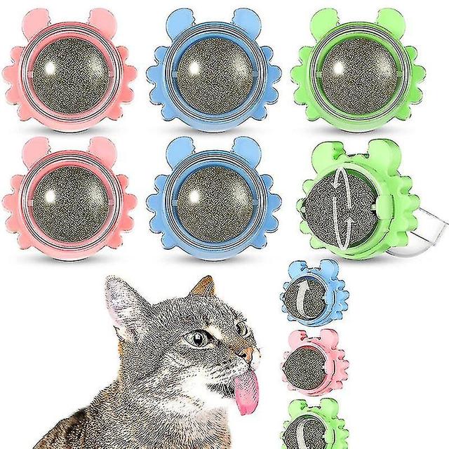 Rebirth Nutrition Cat Catnip Ball Dust Cover Round Safe Snack Lick Candy Vitamin Pudding Pacifier For Ragdoll Kitten on Productcaster.