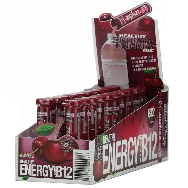 Zipfizz, Healthy Sports Energy Mix with Vitamin B12, Black Cherry, 20 Tubes, 0.39 oz (11 g) Each on Productcaster.