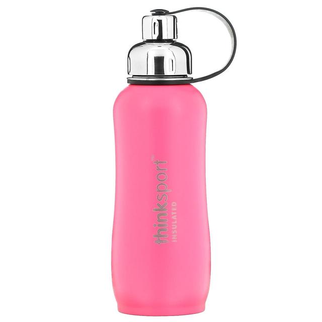 Think! Pense, Thinksport, Garrafa Desportiva Isolada, Rosa Escuro, 25 oz (750 ml) on Productcaster.