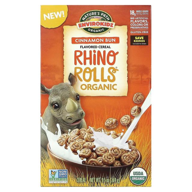 Nature's Path, EnviroKidz, Organic Flavored Cereal, Rhino Rolls, 9.5 oz (269 g) on Productcaster.