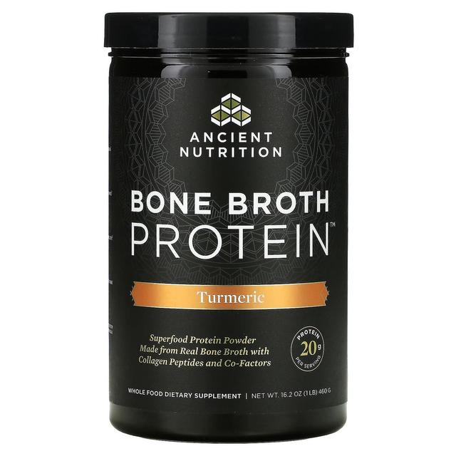 Dr. Axe / Ancient Nutrition, Bone Broth Protein, Turmeric, 1 lb (460 g) on Productcaster.