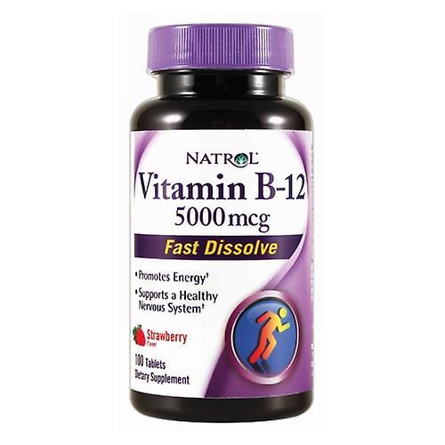 Natrol Vitamin B12,5000 mcg ,100 Tabs (Pack of 3) on Productcaster.