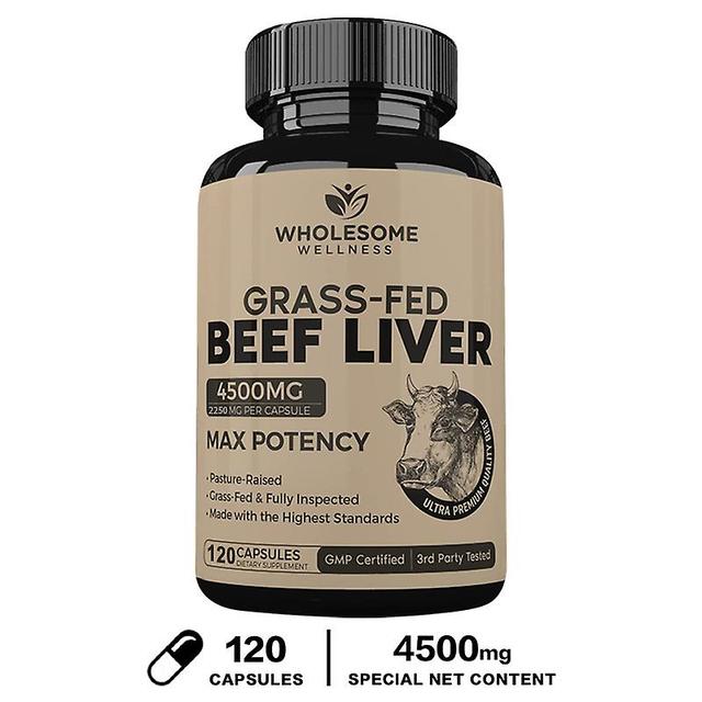 Vorallme New Zealand Grass-fed Dried Beef Liver Capsules To Support Heart, Brain, Blood, Liver Health And Immune System 120 capsules on Productcaster.