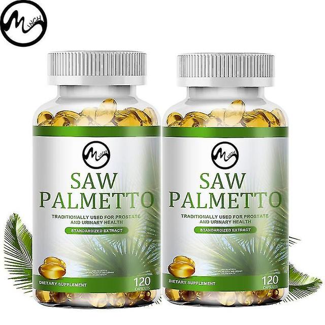 Guoguo Såg Palmetto Extrakt Kapslar Prostata Hälsotillskott Dht Blockerare Hårväxt För Mens Hjälp Normal Urineringsfrekvens 120 capsules on Productcaster.