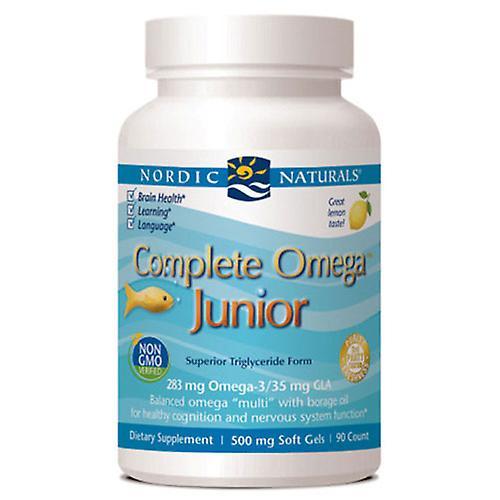 Nordic Naturals Complete Omega Junior, 500 mg, Citrón 90 Softgels (balenie po 2) on Productcaster.