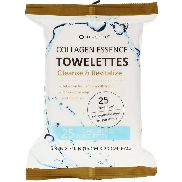 Nu-Pore, Collagen Essence Towelettes, 25 Towelettes on Productcaster.