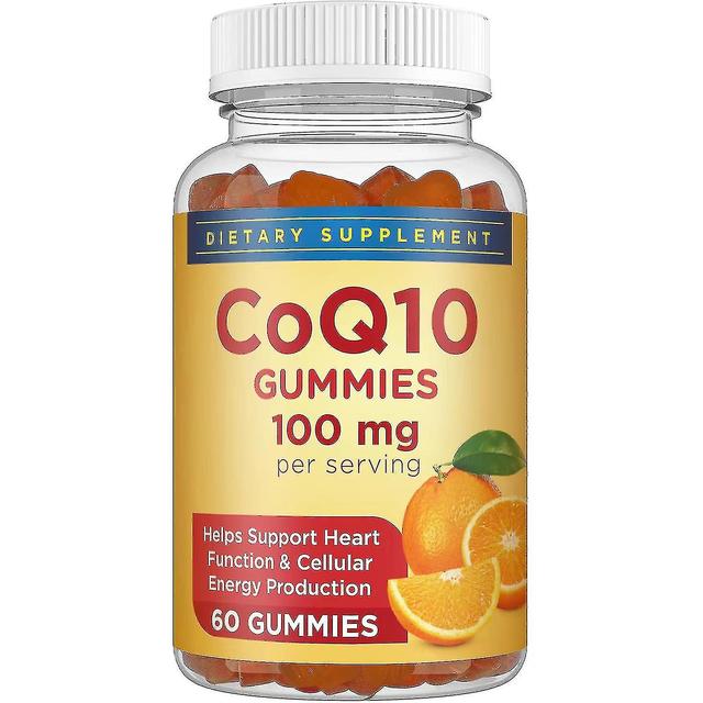 Vitamin 100 Coenzyme Gummies Heart Q10 Natural Antioxidant Dietary Supplement_Oem 1 pcs on Productcaster.