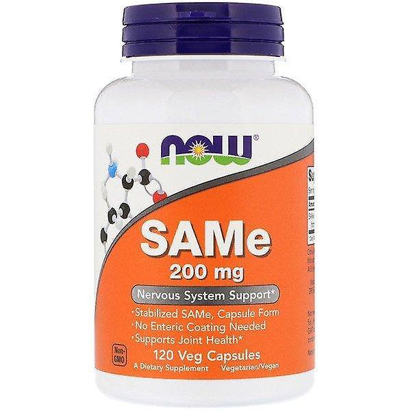 NOW Foods Nu Livsmedel, SAMe, 200 mg, 120 Veg Kapslar on Productcaster.