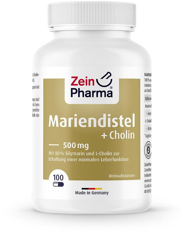 Zein Pharma Mariendistel + Cholin 500 mg 100 caps on Productcaster.