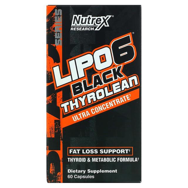 Nutrex Research, LIPO-6 Black Thyrolean, rasvanpudotustuki, 60 kapselia on Productcaster.