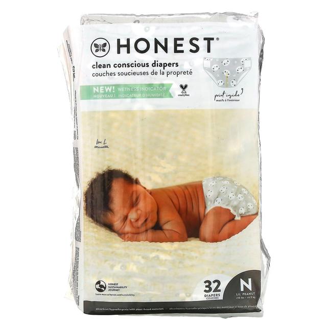 The Honest Company, Honest Diapers, Newborn, Up to 10 lbs, Pandas, 32 Diapers on Productcaster.