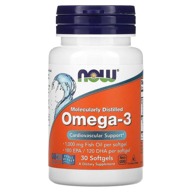 NOW Foods, Omega-3, 180 EPA / 120 DHA, 30 Softgels on Productcaster.