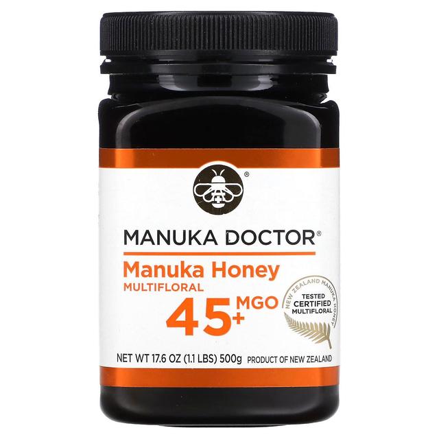 Manuka Doctor Manuka Dottore, Manuka Miele Multifloral, MGO 45, 1.1 lbs (500 g) on Productcaster.