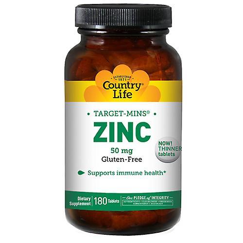 Country Life Zinc Target-Mins,50 mg ,180 Tabs (Pack of 2) on Productcaster.