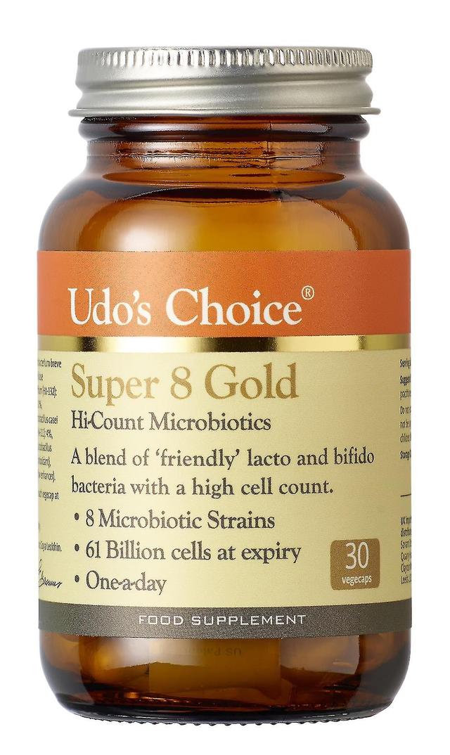 Udos Choice Super 8 Gold Microbiotika - 30 Vegecaps on Productcaster.