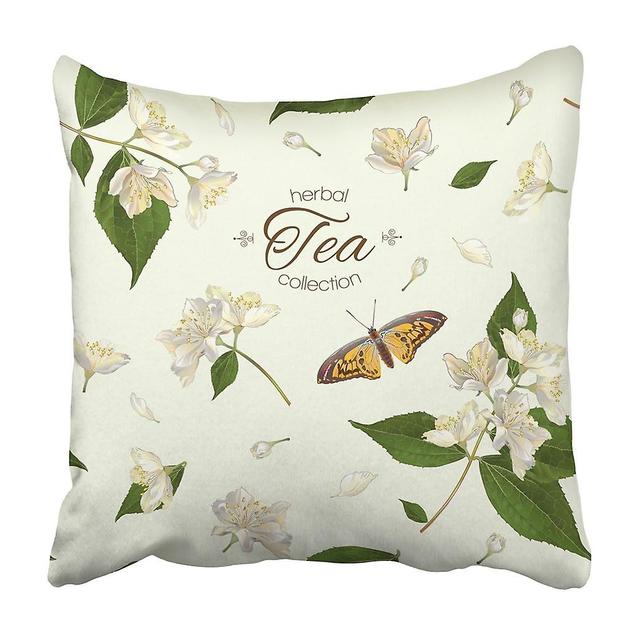 Eczjnt Herbal Tea With Jasmine Flowers For Aromatherapy Cosmetics Essential Oils Health Care Pillowcase 50x50 Cm on Productcaster.