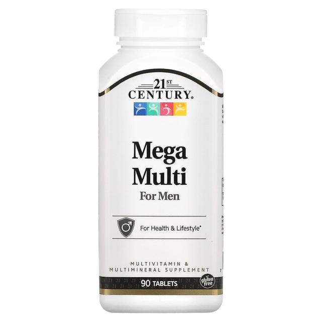 21st Century, Mega Multi for Men, Multivitamin & Multimineral, 90 Tablets on Productcaster.