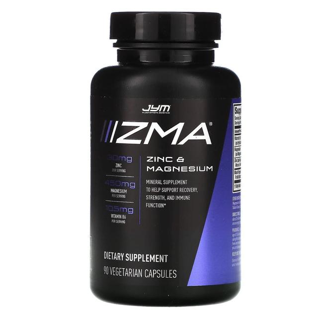 JYM Supplement Science, ZMA, Zinc & Magnesium, 90 Vegetarian Capsules on Productcaster.