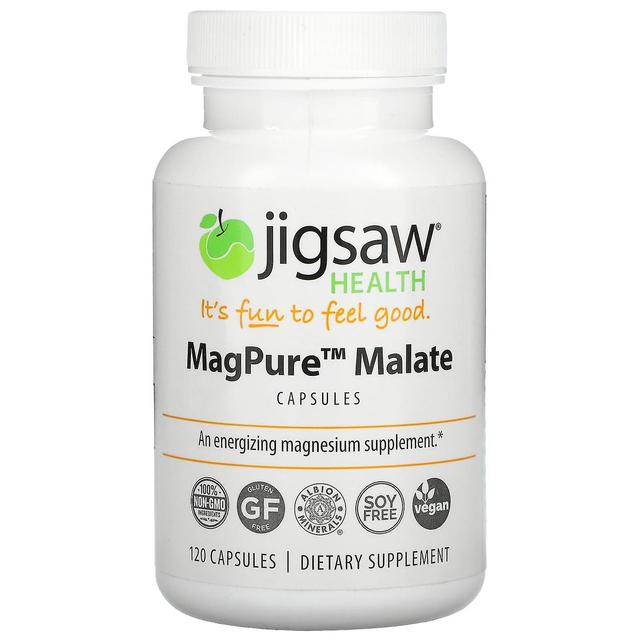 Jigsaw Health Jigsaw Gezondheid, MagPure Malaat, 120 Capsules on Productcaster.