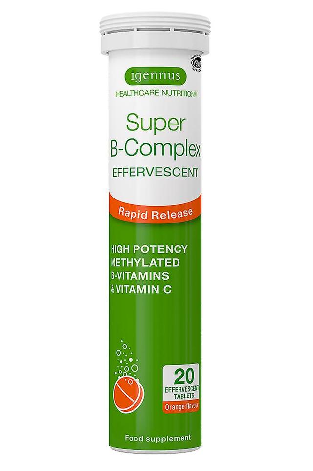 Igennus super b-complex efervescente sabor laranja anos 20 on Productcaster.