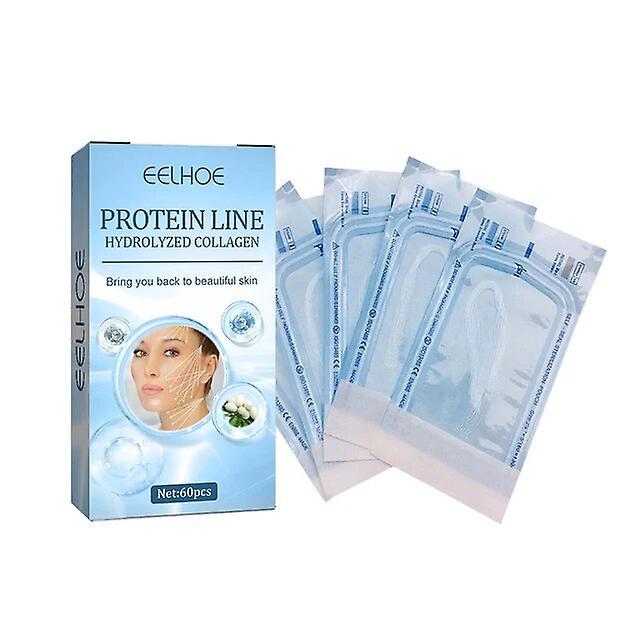 Unitoney 60/120 Pcs Protein Thread No Needle Gold Protein Line Absorbable Collagen For Facial Lift Anti Aging Hyaluronic Tightening Skin 1 box of 6... on Productcaster.