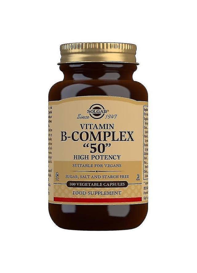 Vitamina B-Complex 50 Cápsulas Vegetais de Alta Potência Pacote de 100 on Productcaster.