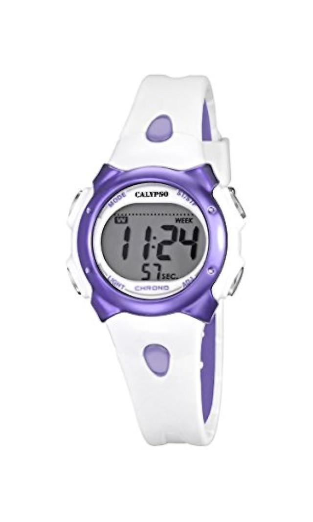 Calypso Digital Girl's Watch med LCD Digital Display och Multicolor Plastic Strap för K5609/2 Mångfärgad on Productcaster.