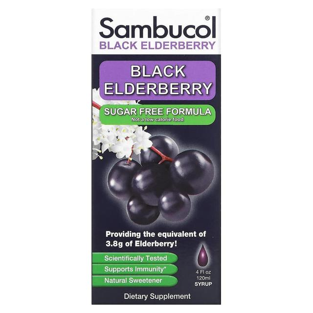 Sambucol, Sciroppo di Sambuco Nero, Formula senza zucchero, 4 fl oz (120 ml) on Productcaster.