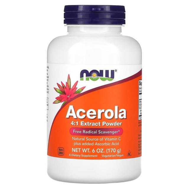 NOW Foods, Acerola 4:1 Extract Powder, 6 oz (170 g) on Productcaster.