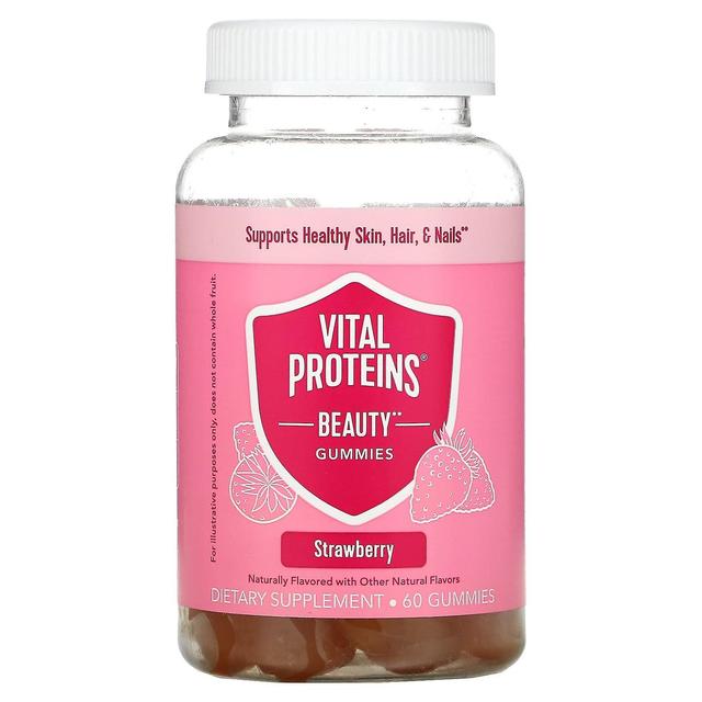 Vital Proteins, Beauty Gummies, Strawberry, 60 Gummies on Productcaster.