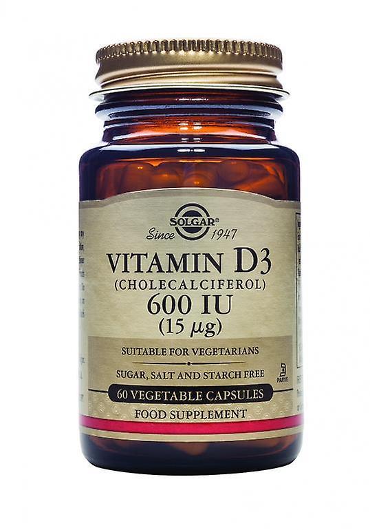 Solgar vitamín D3 (cholekalciferol) 600iu (15ug) 60 vegetable capsules on Productcaster.