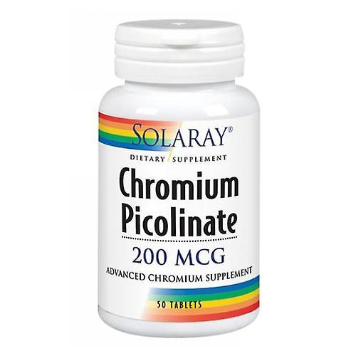 Solaray Chroom Picolinaat, 200 mcg, 50 Tabs (Pack van 2) on Productcaster.