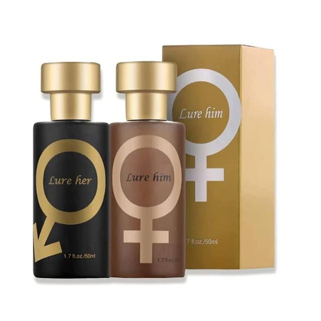 2024 newOJJ Golden Lure, Lure Her for Men, Cologne for Men Attract Women, Romantic Glitter Gift (for Him & Her) on Productcaster.