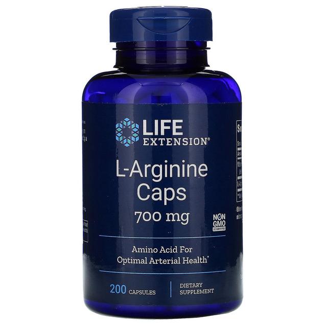 Life Extension, L-Arginine Caps, 700 mg, 200 Capsules on Productcaster.