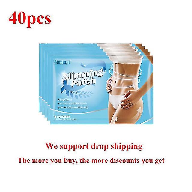 40pcs 4types Slimming Patch Weight Lose Natural Herbal Sticker Belly Waist Fat Burning Body Shaping Plaster Dropshipping 40pcs in 5bags1 on Productcaster.