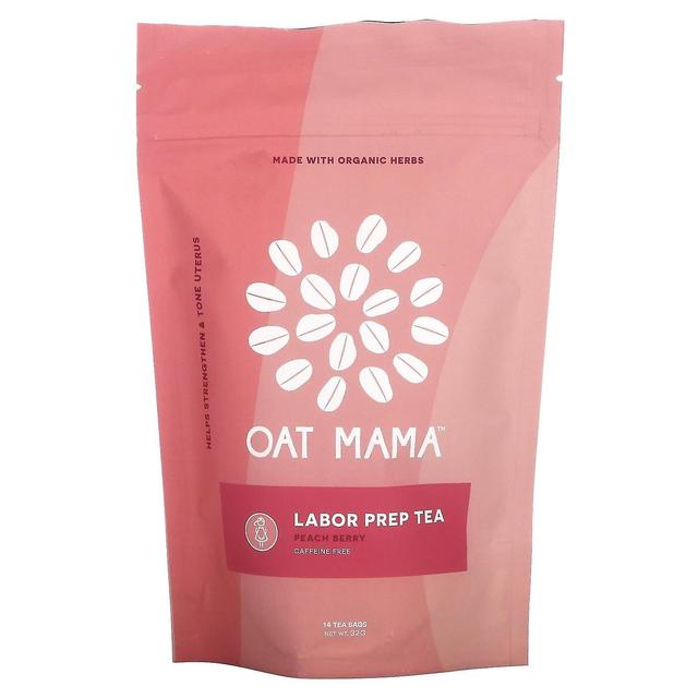 Oat Mama Haver Mama, Labor Prep Tea, Peach Berry, 14 Theezakjes, 32 g on Productcaster.