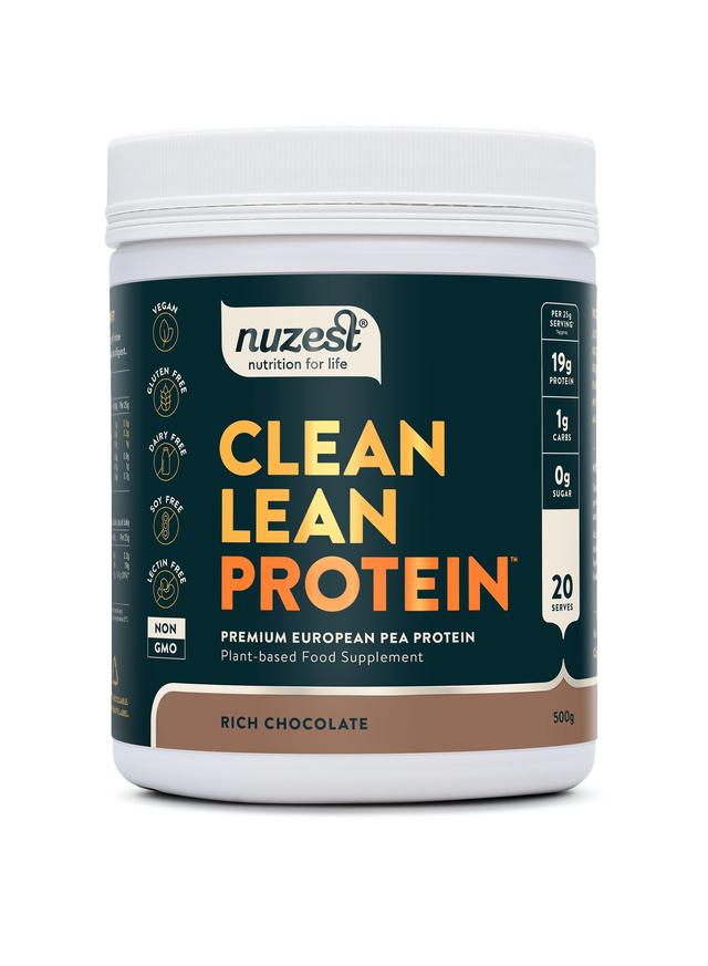 Nuzest puhdas vähärasvainen proteiinipitoinen suklaa 500g on Productcaster.