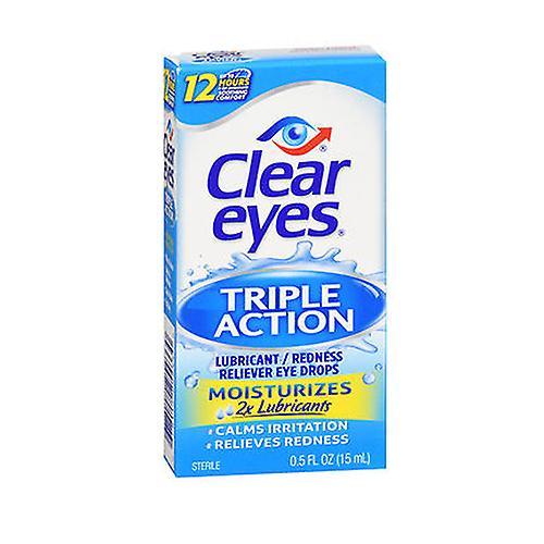 Clear Eyes Triple Action Relief očné kvapky, 0,5 oz (balenie po 1) on Productcaster.