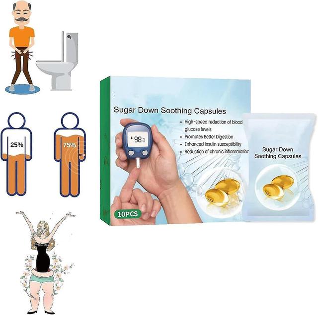 Hotime Sugar Control kapsler - Sugar Down Detox-kapsler, Sugar Regulator kapsler til kvinder mænd 1 Pcs on Productcaster.