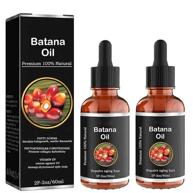 2pcs Batana Oil Organic For Healthy Hair Growth Natural Anti Hair Loss Care on Productcaster.