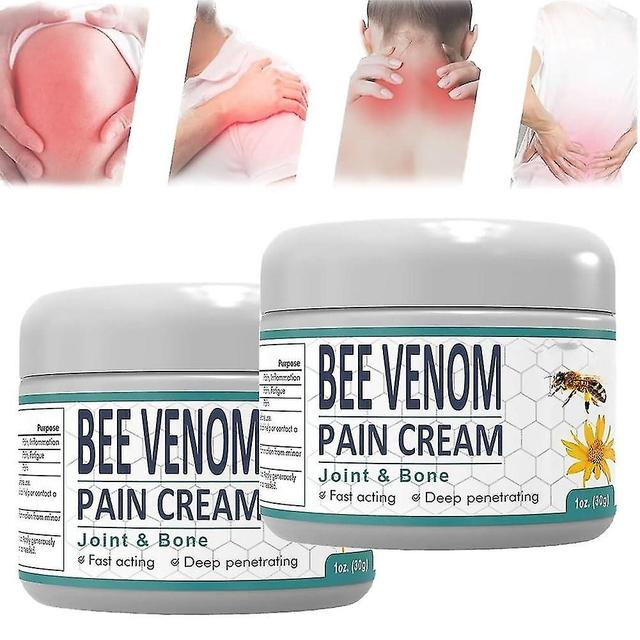 Bee Venom Joint Relief Cream, Nieuw-Zeelandse Bee Venom Cream, Joint And Bone Cream, Zorgt Voor Rug Nek Handen Voeten Gewrichten 2pcs on Productcaster.