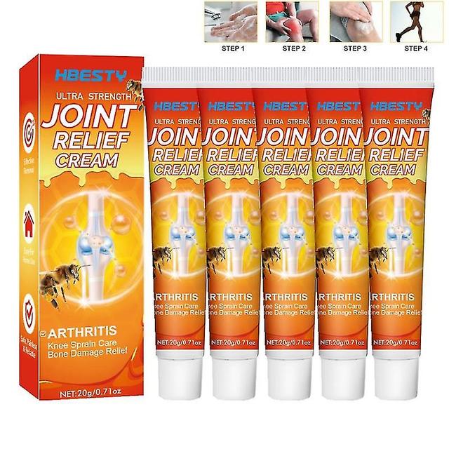 Bee Venom Joint and Bone Therapy Cream - 5pcs Set | Effective Relief for Joint and Bone Discomfort on Productcaster.