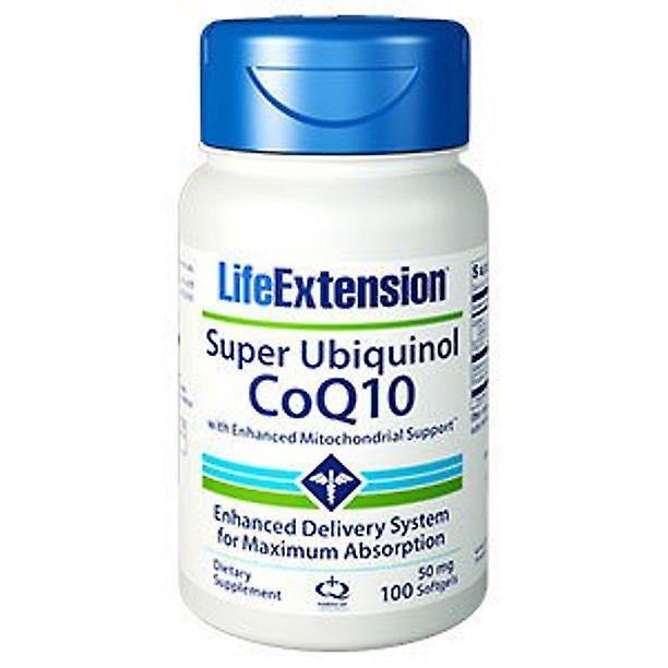 Life Extension Lebensverlängerung Super Ubiquinol CoQ10 mit verbesserten mitochondrialen Unterstützungs-Softgels, 50mg, 100 ct on Productcaster.