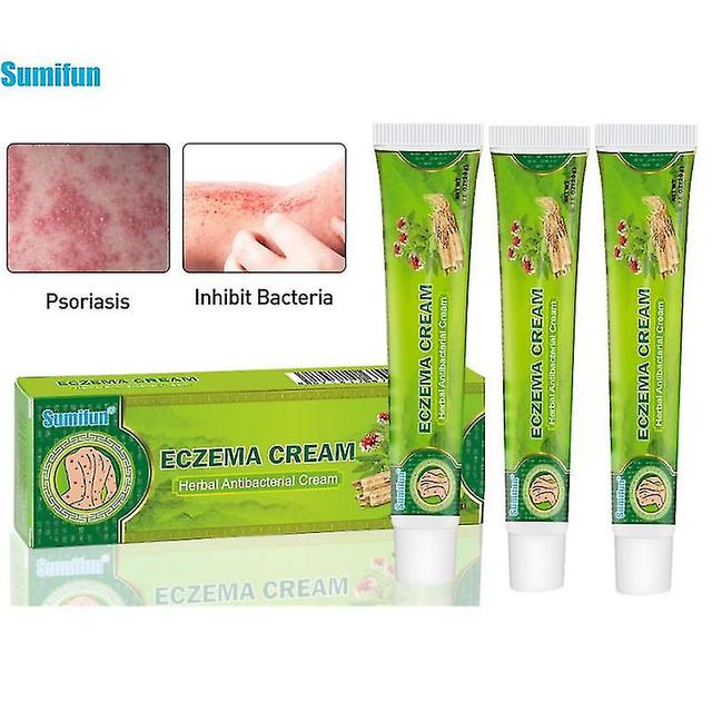 3pcs Psoriasis Antibacterial Cream Dermatitis Eczematoid Ointment Effective Anti-itch Chinese Herb Medical Health Skin Care Products on Productcaster.