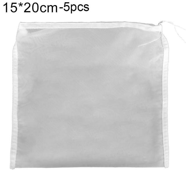 5pcs Beer Filter Bag Brewing B Herb Ser Filtering Net Pouch 15*20cm on Productcaster.