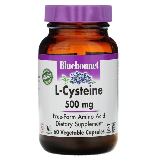 Bluebonnet Nutrition, L-cysteina, 500 mg, 60 kapsułek wegetariańskich on Productcaster.